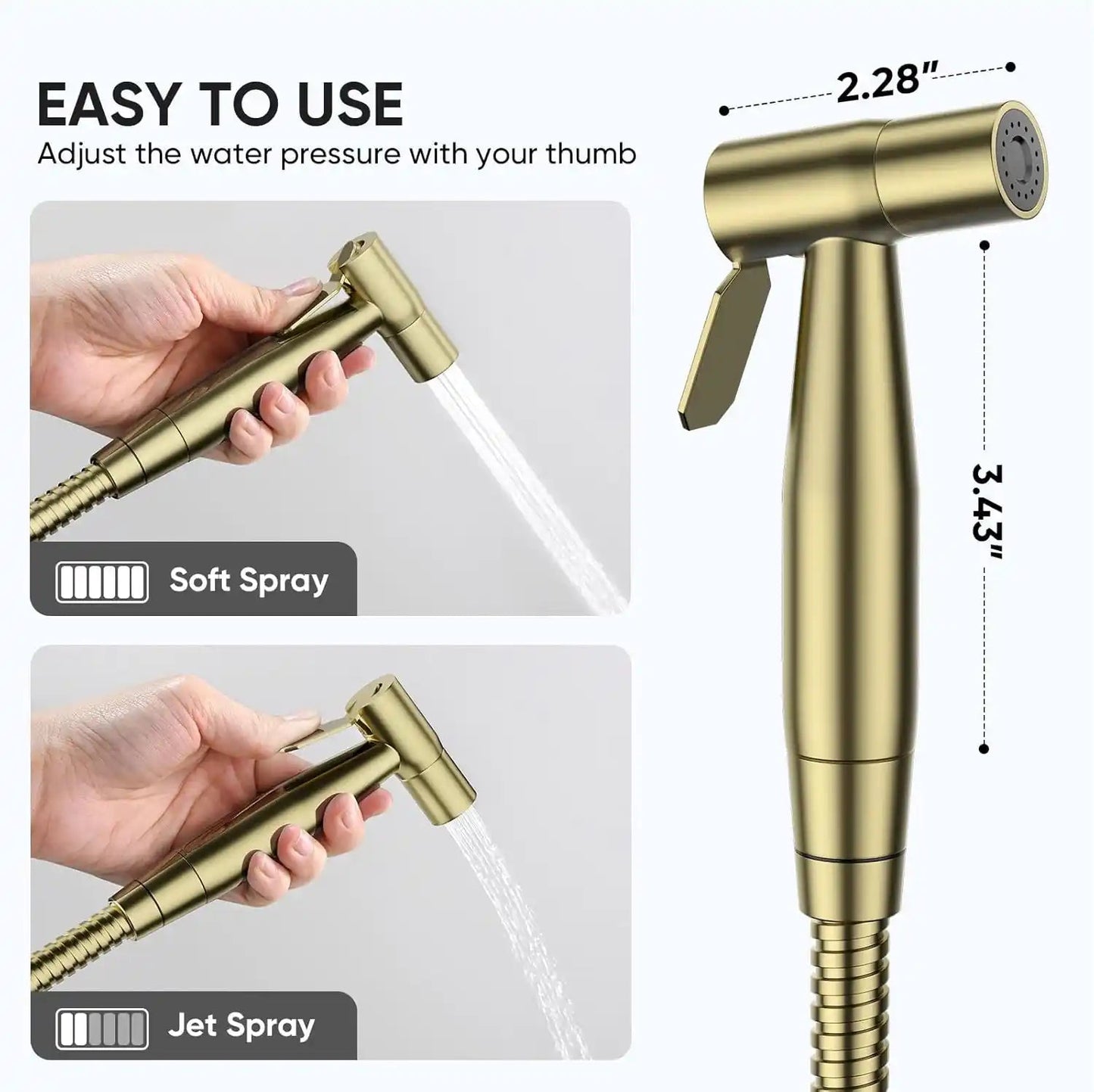 Premium 304 Stainless Steel Muslim Shower Set